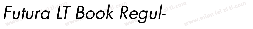 Futura LT Book Regul字体转换